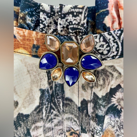 Floral maxi long sleeve dress with pockets - Picture 4 of 6